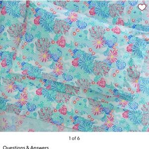 Pottery Barn Kids Floral Bedding Set - Blue and Pink 
Full size